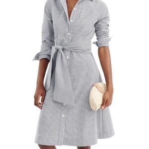 !!!! SOLD !!!! J. Crew Striped Button Front Shirt Dress